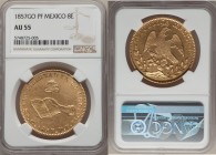 Republic gold 8 Escudos 1857 Go-PF AU55 NGC, Guanajuato mint, KM383.7, Fr-72. 

HID09801242017

© 2020 Heritage Auctions | All Rights Reserved