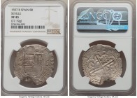 Philip II Cob 8 Reales 1597 S-B XF45 NGC, Seville mint, Cal-254. 36mm. 27.19gm.

HID09801242017

© 2020 Heritage Auctions | All Rights Reserved