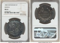 Geneva. Canton 5 Francs 1848 MS61 NGC, KM137. Mintage: 1,176. Gunmetal toning. 

HID09801242017

© 2020 Heritage Auctions | All Rights Reserved