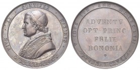 BOLOGNA
Pio IX (Giovanni Maria Mastai Ferretti), 1846-1878.. Medaglia 1857 opus G. Cerbara.
Æ gr. 57,30 mm 50,5
Dr. PIVS IX PONTIFEX MAXIMVS. Busto...