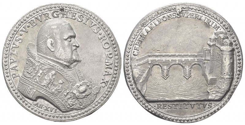 ROMA
Paolo V (Camillo Borghese), 1605-1621.. Medaglia riconio a. XVI coniata op...