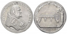 ROMA
Paolo V (Camillo Borghese), 1605-1621.. Medaglia riconio a. XVI coniata opus Di G. A. Moro.
Pb gr. 88,23 mm 50,1
Dr. PAVLVS V BVRGHESIVS RO P ...