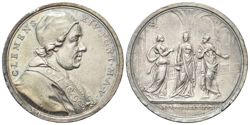 ROMA
Clemente XIV (Gian Vincenzo Antonio Ganganelli), 1769-1774.. Medaglia 1773...