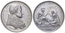 ROMA
Gregorio XVI (Bartolomeo Alberto Cappellari), 1831-1846.. Medaglia 1833 a. III opus G. Girometti e G. Cerbara.
Æ gr. 15,46 mm 32,4
Dr. GREGORI...