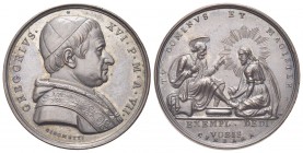 ROMA
Gregorio XVI (Bartolomeo Alberto Cappellari), 1831-1846.. Medaglia 1837 a. VII opus G. Girometti.
Æ gr. 17,02 mm 32,4
Dr. GREGORIVS XVI - PON ...