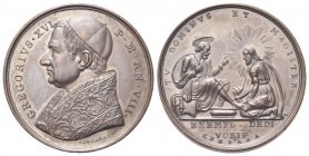 ROMA
Gregorio XVI (Bartolomeo Alberto Cappellari), 1831-1846.. Medaglia 1838 a. VIII opus G. Cerbara.
Æ gr. 14,91 mm 32,6
Dr. GREGORIVS XVI - P M A...