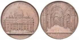 ROMA
Durante Pio IX (Giovanni Maria Mastai Ferretti), 1846-1878.. Medaglia 1875 opus J. Wiener.
Æ gr. 82,56 mm 59,8
Dr. BASILICA DI S PIETRO A ROMA...