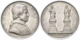 ROMA
Pio IX (Giovanni Maria Mastai Ferretti), 1846-1878.. Medaglia 1847 a. II opus G. Girometti.
Ag gr. 33,18 mm 43
Dr. PIVS IX PONT - MAX ANNO II....