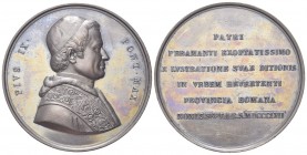 ROMA
Pio IX (Giovanni Maria Mastai Ferretti), 1846-1878.. Medaglia 1857 opus C. Reggiani.
Æ gr. 89,82 mm 58,5
Dr. PIVS IX - PONT MAX. Busto a d. co...