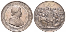ROMA
Pio IX (Giovanni Maria Mastai Ferretti), 1846-1878.. Medaglia 1867 opus sconosciuto.
Æ gr. 19,95 mm 30,3
Dr. ANNO SECVLARI XVIII A MARTYRIO BB...