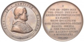 ROMA
Pio IX (Giovanni Maria Mastai Ferretti), 1846-1878.. Medaglia 1870 opus anonimo.
Æ gr. 57,91 mm 50,8
Dr. PIVS IX PONTIFEX MAXIMVS. Busto a d, ...