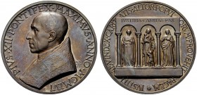 ROMA
Pio XII (Eugenio Pacelli), 1939-1958.. Medaglia 1956 opus A. Mistruzzi.
Æ gr. 36,54 mm 44
Dr. PIVS XII PONTIFEX MAXIMVS ANNO MCMLVI. Busto a s...