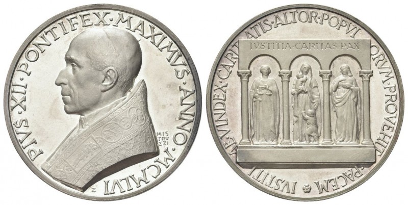 ROMA
Pio XII (Eugenio Pacelli), 1939-1958.. Medaglia 1956 opus A. Mistruzzi.
A...