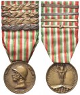 ROMA
Vittorio Emanuele III, 1900-1943.. Medaglia coniata nel “bronzo nemico” 1915-1918.
Æ gr. 18,87 mm 32,7
Dr. GVERRA - PER L’UNITà - D’ITALIA. Bu...