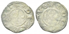 AREZZO
Repubblica, 1230-1250. . Denaro piccolo.
Æ gr. 0,44
Dr. (lunetta)DE ARITIO(lunetta). Croce patente.
Rv. S DONATVS. Mezza figura del Santo f...