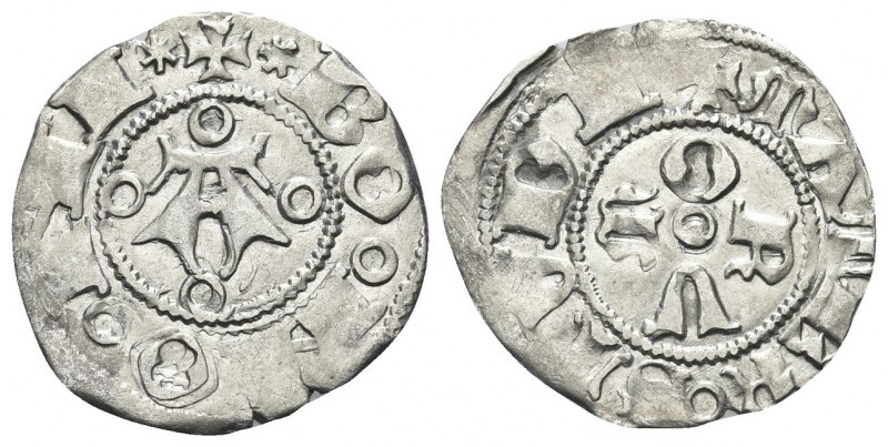 BOLOGNA
Repubblica, Monetazione Autonoma, 1376-1401.. Bolognino con stellette....