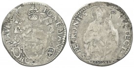 BOLOGNA
Paolo V (Camillo Borghese), 1605-1621.. Lira MDCXIX (1619).
Ag gr. 7,34
Dr. PAVLVS V PONT MAX in basso BOL XX; Nel campo stemma a targa.
R...