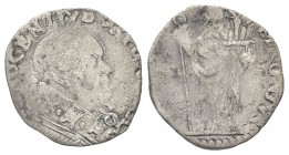 BOLOGNA
Innocenzo X (Giovanni Battista Pamphilj), 1644-1655.. Doppio Bolognino o Muraiola.
Mi gr. 1,42 
Dr. INNOCEN - X - PONT MAX. Busto a d., con...