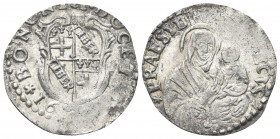 BOLOGNA
Innocenzo XII (Antonio Pignatelli), 1691-1700.. Carlino 1692.
Ag gr. 1,86
Dr. BONONIA DOCET 16[92]. Stemma inquartato.
Rv. PRAESIDIVM TE D...