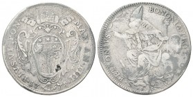 BOLOGNA
Pio VI (Giannangelo Braschi), 1775-1799.. Mezzo Scudo da 50 Bolognini 1778 a. IIII.
Ag gr. 12,68
Dr. PIVS VI PON - MAX AN IIII. Stemma in c...