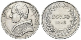 BOLOGNA
Gregorio XVI (Bartolomeo Alberto Cappellari), 1831-1846.. Scudo 1835 a. V.
Ag gr. 26,76
Dr. Busto a s. con zucchetto, mozzetta e stola.
Rv...