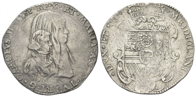 MILANO
Carlo II di Spagna con la reggenza di Maria Anna d’Austria, 1665-1675.. ...