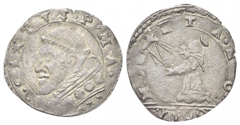 MONTALTO
Sisto V (Felice Peretti), 1585-1590.. Baiocco 1590.
Mi gr. 1,03
Dr. ...