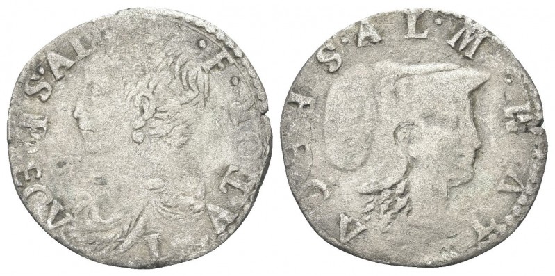 PARMA
Alessandro Farnese, 1586-1591.. Parpagliola.
Mi gr. 1,35
Dr. SPECV - L ...