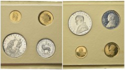 MALTA - SMOM
Angelo de Mojana di Cologna, 1962-1988.. Set 1976 di quattro monete in blister: 10 Scudi, 5 Scudi, 2 Scudi e 1 Scudo.
Au e Ag gr. 12 (A...