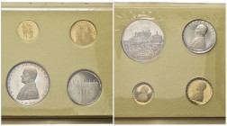 MALTA - SMOM
Angelo de Mojana di Cologna, 1962-1988.. Set 1977 di quattro monete in blister: 10 Scudi, 5 Scudi, 2 Scudi e 1 Scudo.
Au e Ag gr. 12 (A...