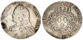 France 1 Ecu 1736-1740 (9) Louis XV (1715-1774) Mint mark: 9 (Rennes). Averse: Bust left. Averse Legend: LUD • XV • D • G • FR • ET • NAV • REX • Reve...