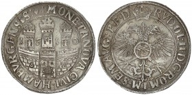 Germany Hamburg 32 Schilling 1610 (g) Averse: City arms' towers divide date 1 (tower) 6 (tower) 1 (tower) 0. Reverse: Crowned double-headed imperial e...
