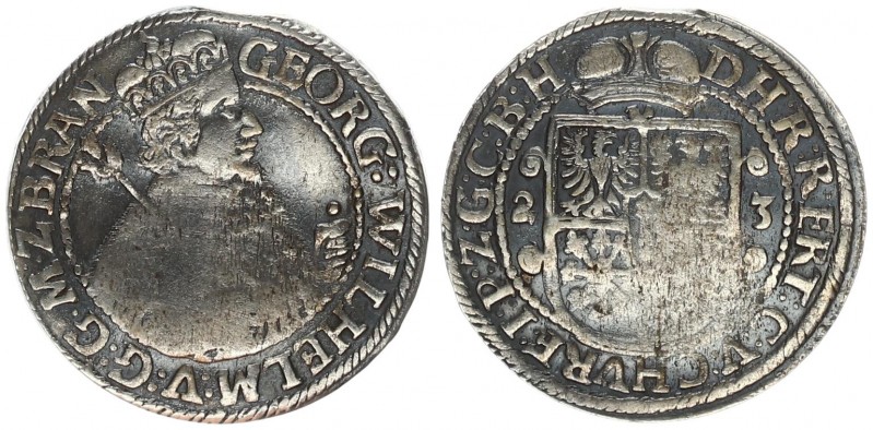 Germany Prussia 1 Ort 1623 Konigsberg(BRAN/B:H). George William Elector of Brand...