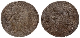Germany Saxony 1/4 Thaler 1623 (swan) Johann Georg I (1615-56). Averse: 1/2-length armored figure right with sword over right shoulder titles of Johan...