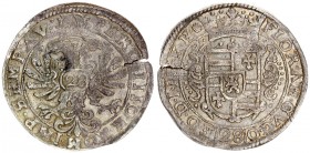Germany Jever 28 Stuber (ca. 1640) Anton Günther (1603-1667). Averse: Crowned 4-fold arms with central shield of Jever lion value (28) below. Averse L...