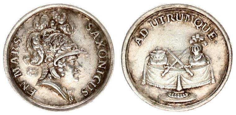 Germany Medale 1694 Saxony Albertine line Friedrich August I 1694-1733. Small si...