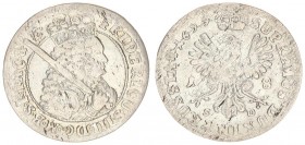 Germany Brandenburg 1 Ort 1699 SD Friedrich III(1688-1701). Averse: Crowned bust with sword right. Reverse: Crowned imperial eagle. Silver. v.Schr.753...