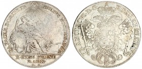 Germany Nurnberg 1 Thaler 1761 SF Averse: Crowned divided shield on eagle's breast. Averse Legend: FRANCISCVS • D • G • - ROM • IMP • SEMP • AVG •. Re...