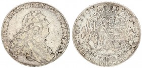 Germany Saxony 1 Thaler 1763 FWôF Friedrich August II(1733-1763). Averse: Armored bust right. Averse Legend: XAVERIVS D: G: REG: PR: POL: & LITH: DVX ...
