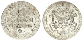 Germany Saxony 1/12 Thaler 1763 FWoF Friedrich Christian (1763). Averse: Crowned arms. Reverse: Value. Billon. Kahnt 1009; Buck 2; KM 954