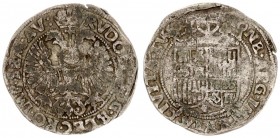 Netherlands Zwolle 6 Stuivers 1601 Rudolph II(1576-1612). Silver. Verkade 950. KM 15