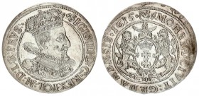 Poland 1 Ort Gdansk 1615 Sigismund III Vasa (1587-1632). City of Gdansk ort 1615. Bust with fan-shaped ruff; Gdansk coat of arms in an oval shield; co...
