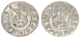 Poland 1/24 Thaler 1615 Bydgoszcz. Sigismund III Vasa (1587-1632). Crown coins 1615. Bydgoszcz; on the obverse P M D; MONE NO on the reverse. Silver. ...