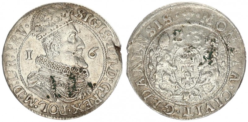 Poland 1 Ort 1623 Gdansk. Sigismund III. (1587-1632) Shortened date over the coa...