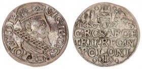 Poland 3 Groszy 1623 Krakow. Sigismund III Vasa(1587-1632).Bust with a king's value armorials and date above legend; the inscription REGN. Silver. Ige...