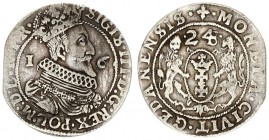 Poland 1 Ort 1624 Gdansk Sigismund III Vasa (1587-1632) - the city of Gdansk. The end of the inscription on the obverse of the PR date pierced from 16...