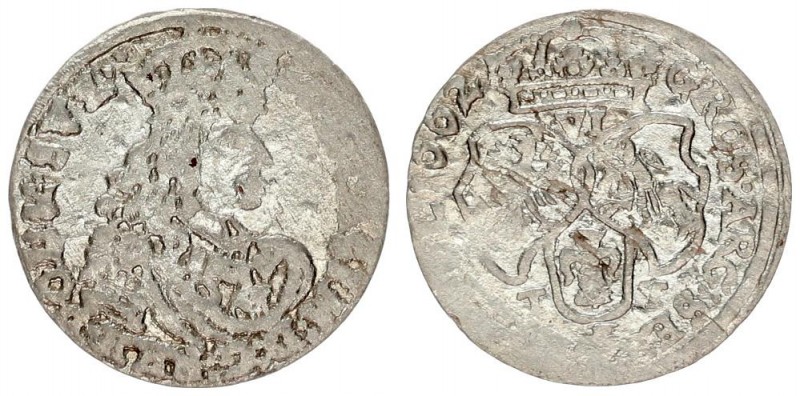 Poland 6 Groszy 1662 TT John II Casimir Vasa (1649-1668). Crown coins 1662 TT By...