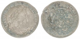 Poland 6 Groszy 1682 John III Sobieski (1674-1696) - Crown coins 1682 TLB. Bydgoszcz bust in laurel wreath and coat TLB under the bust. Silver. Kop.19...