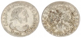 Poland 6 Groszy 1684 TLB John III Sobieski (1674-1696). Crown coins TLB. Bydgoszcz; bust in laurel wreath and mantle. Silver. Kop. 1968