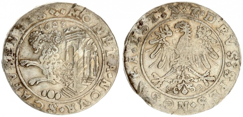 Switzerland Cantons Schaffhausen 1 Thaler 1623. Av: MONETA NOVA SCAFVSENSIS. For...